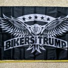 Donald Trump Flag Bikers For Trump Bird Navy Sign Poster 3x5Ft