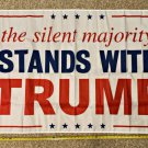 Donald Trump Flag FREE SHIPPING Trump 2024 Silent Majority Guns Sign Poster 3x5Ft
