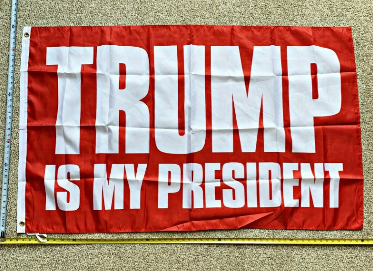Donald Trump Flag Trump Is My President Red Army Navy Police 3x5Ft