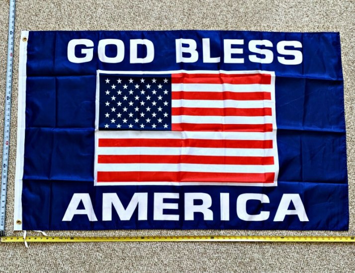 Donald Trump Flag God Bless America USA Navy Army Police Sign 3x5Ft