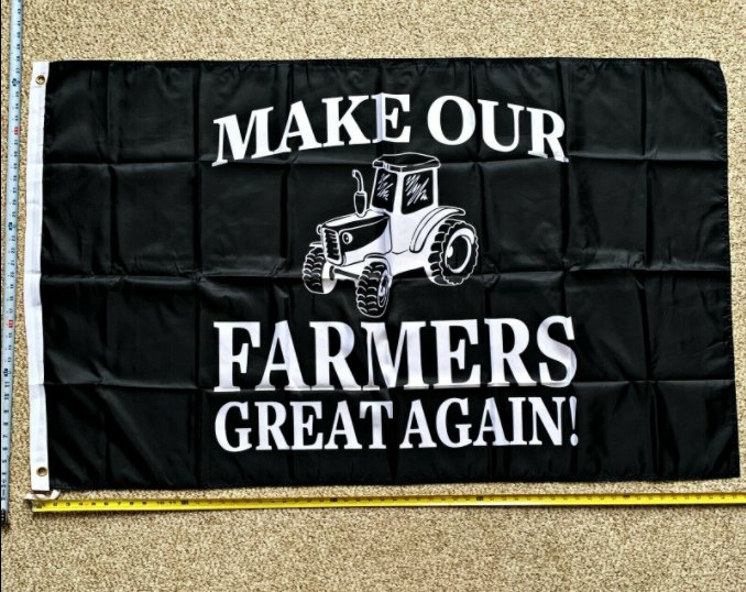 Donald Trump Flag Make Our Farmers Great USA 3x5' Sign John Deere