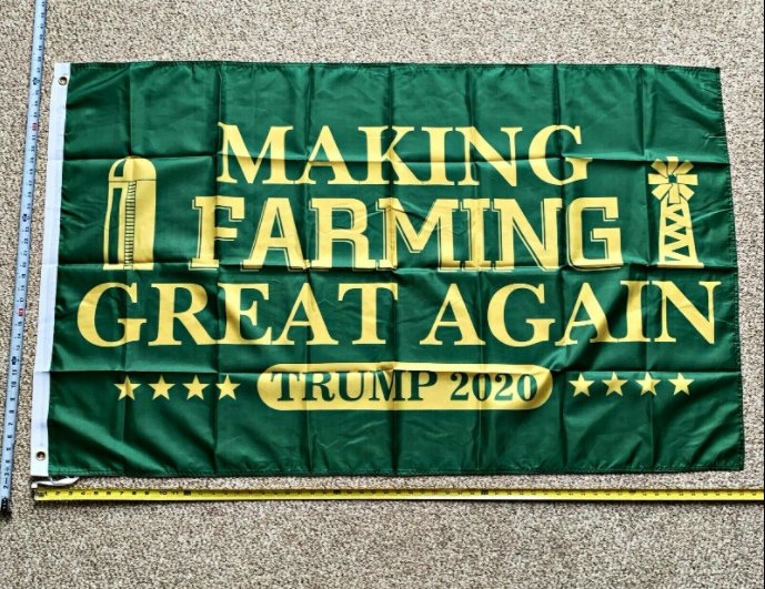 Donald Trump Flag Making Farming Great Again! 3x5Ft Sign John Deere