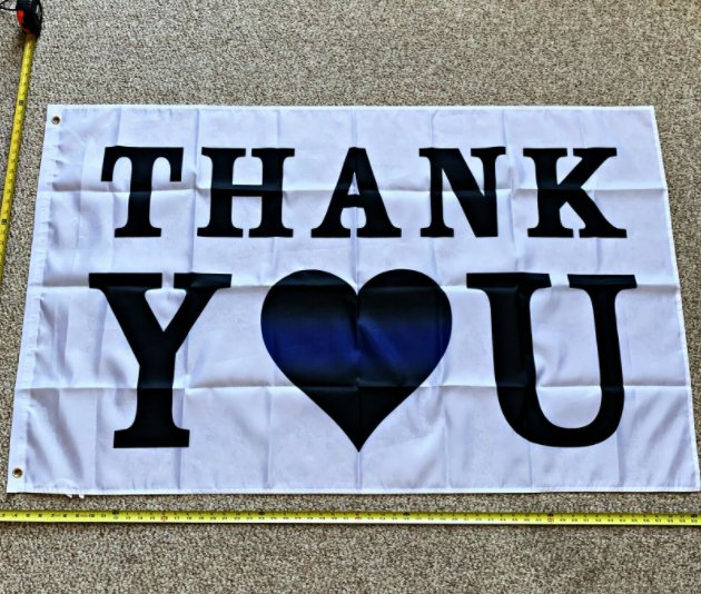 Donald Trump 2024 Flag We Support Our Police Thank You! 3x5Ft Army Cop