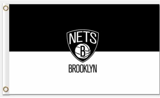 Brooklyn Nets Basketball Flag 3X5Ft Polyester Banner USA Digital Print
