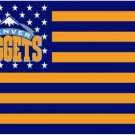Denver Nuggets Star Flag 3X5Ft Polyester Banner USA Digital Print