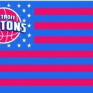 Detroit Pistons Star Flag 3X5Ft Polyester Banner USA Digital Print