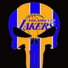Los Angeles Lakers Skull Flag 3X5Ft Polyester Banner USA Digital Print