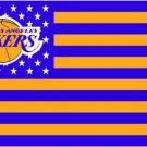 Los Angeles Lakers Star Flag 3X5Ft Polyester Banner USA Digital Print
