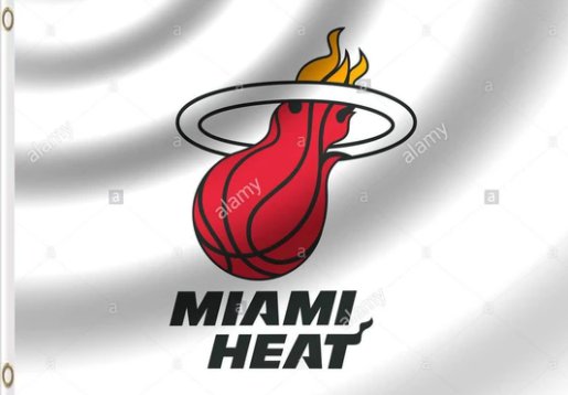 Miami Heat White Flag 3X5Ft Polyester Banner USA Digital Print