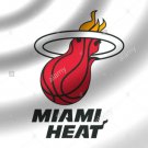 Miami Heat White Flag 3X5Ft Polyester Banner USA Digital Print