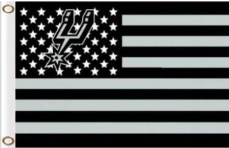 San Antonio Spurs Flag 3X5Ft Polyester Banner USA Digital Print