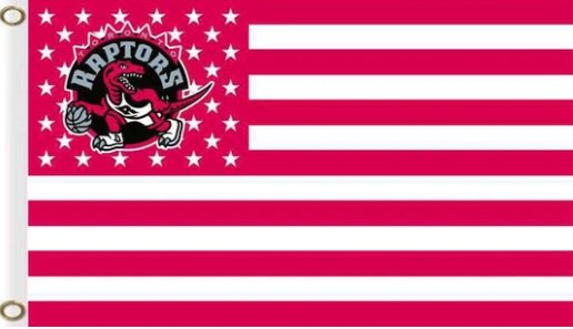 Toronto Raptors Star Flag 3X5Ft Polyester Banner USA Digital Print
