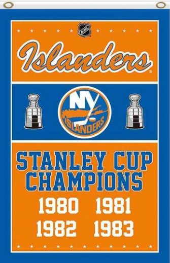 New York Islanders Champions Flag 3X5Ft Polyester Digital Print Banner USA