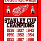 Detroit Red Wings Champions Flag 3X5Ft Polyester Digital Print Banner USA