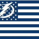 Tampa Bay Lightning Star and Stripes Flag 3X5Ft Polyester Digital Print Banner USA
