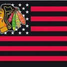 Chicago Blackhawks Star Flag 3X5Ft Polyester Digital Print Banner USA