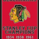 Chicago Blackhawks Champions Vertical Red Flag 3X5Ft Polyester Digital Print Banner USA