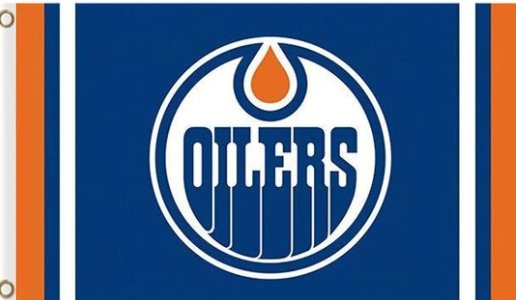 Edmonton Oilers Custom US Flag 3X5Ft Polyester Digital Print Banner USA