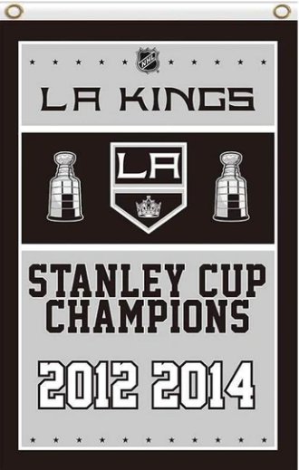 Los Angeles Kings Champions Flag 3X5Ft Polyester Digital Print Banner USA