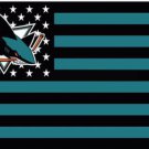 San jose Sharks Star and Stripes Flag 3X5Ft Polyester Digital Print Banner USA