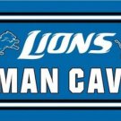 Detroit Lions MAN CAVE Outdoor Flag 3X5 Ft Polyester Banner USA 90x150cm