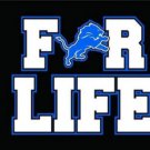 Detroit Lions FOR LIFE Flag 3X5 Ft Polyester Banner USA 90x150cm