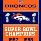 Denver Broncos Super Bowl Champions Flag 3X5 Ft Polyester Banner USA 90x150cm