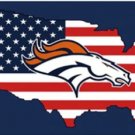 Denver Broncos American Flag 3X5 Ft Polyester Banner USA 90x150cm