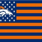 Denver Broncos Star Stripes Flag 3X5 Ft Polyester Banner USA 90x150cm