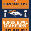 Denver Broncos Series Champions Flag 3X5 Ft Polyester Banner USA 90x150cm