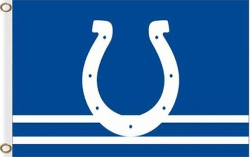 Indianapolis Colts Three Lines Flag 3X5 Ft Polyester Banner USA 90x150cm
