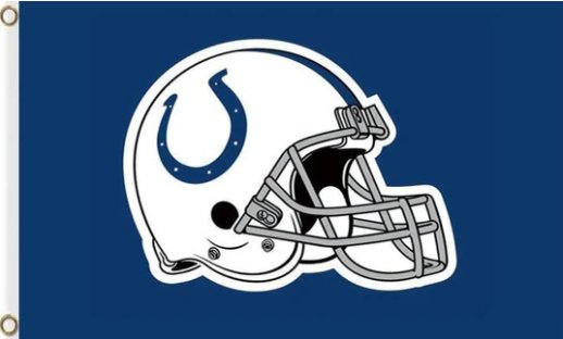 Indianapolis Colts Helmet Flag 3X5 Ft Polyester Banner USA 90x150cm