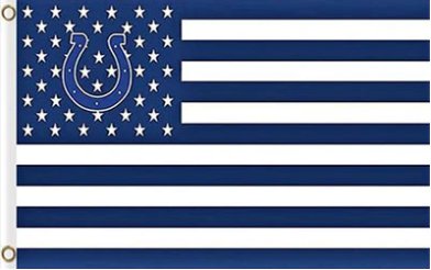 Indianapolis Colts Sports Star Vertical Flag 3X5 Ft Polyester Banner USA 90x150cm