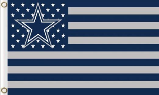 Dallas Cowboys Star Flag 3X5 Ft Polyester Banner USA 90x150cm