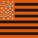 Chicago Bears Star Orange Flag 3X5 Ft Polyester Banner USA 90x150cm