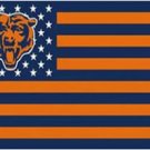 Chicago Bears Star-Spangled US Flag 3X5 Ft Polyester Banner USA 90x150cm