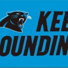 Keep Pounding Carolina Panthers Blue Flag 3X5 Ft Polyester Banner USA 90x150cm