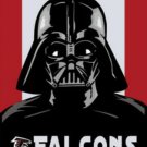 Atlanta Falcons Vertical Skull Star Wars Flag 3X5 Ft Polyester Banner USA 90x150cm