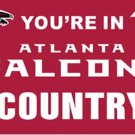 Atlanta Falcons You Are in Country Flag 3X5 Ft Polyester Banner USA 90x150cm