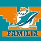 Miami Dolphins Familia Flag 3X5 Ft Polyester Banner USA 90x150cm