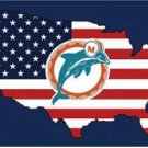 Miami Dolphins Team US Flag 3X5 Ft Polyester Banner USA 90x150cm