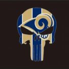 Los Angeles Rams Black Flag 3X5 Ft Polyester Banner USA 90x150cm