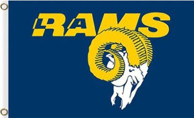 Los Angeles Rams Club Flag 3X5 Ft Polyester Banner USA 90x150cm