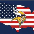 Minnesota Vikings US Flag 3X5 Ft Polyester Banner USA 90x150cm