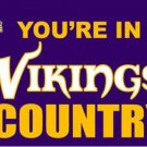 Minnesota Vikings You Are In Country Flag 3X5 Ft Polyester Banner USA 90x150cm