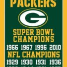 Green Bay Packers Super Bowl Champions Flag 3X5 Ft Polyester Banner USA 90x150cm