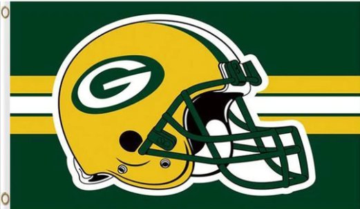Green Bay Packers Logo US Flag 3X5 Ft Polyester Banner USA 90x150cm