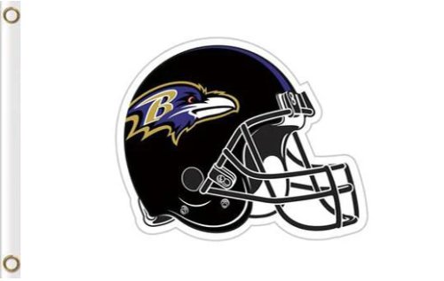 Baltimore Ravens Helmet Flag 3X5 Ft Polyester Banner USA 90x150cm