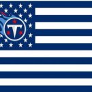 Tennessee Titans Star & Strips Flag 3X5 Ft Polyester Banner USA 90x150cm