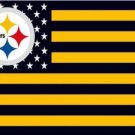 Pittsburgh Steelers Star and Stripes US Flag 3X5 Ft Polyester Banner USA 90x150cm